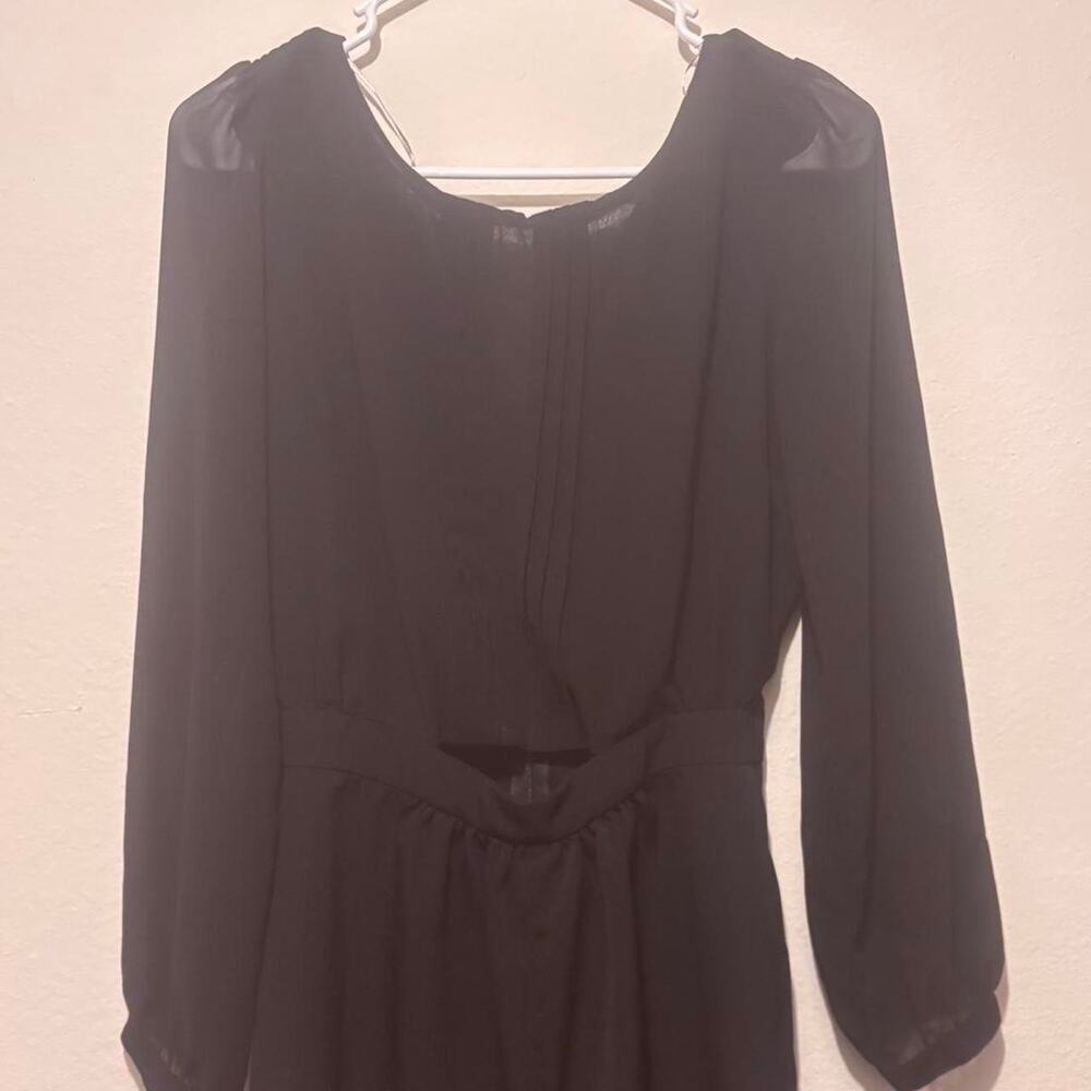 Black romper with cut out